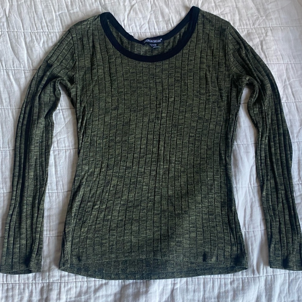olive green long sleeve
